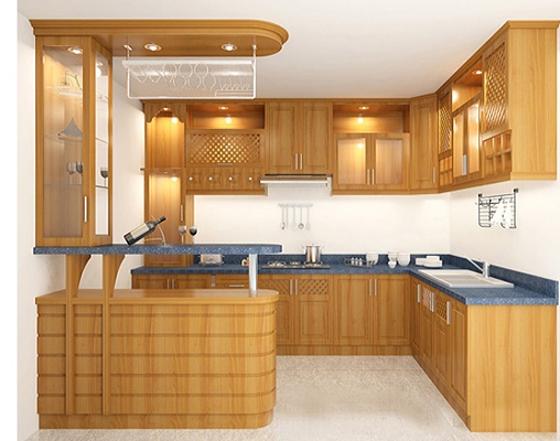 TỦ BẾP GỖ TỰ NHIÊN 02