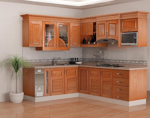 TỦ BẾP GỖ TỰ NHIÊN 06