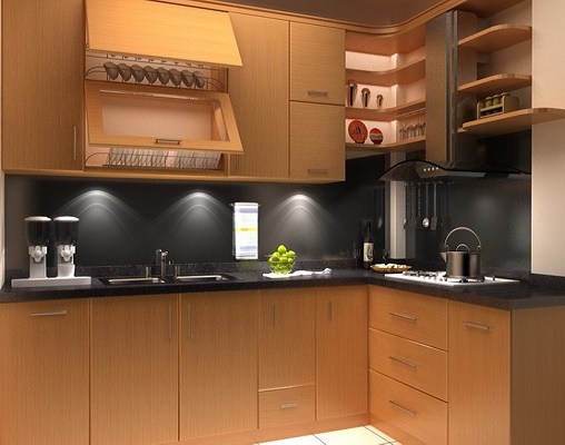 TỦ BẾP GỖ TỰ NHIÊN 07